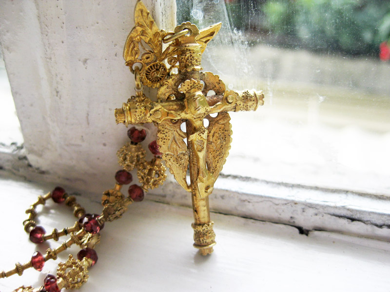 Antique crucifix from the late 1800s.